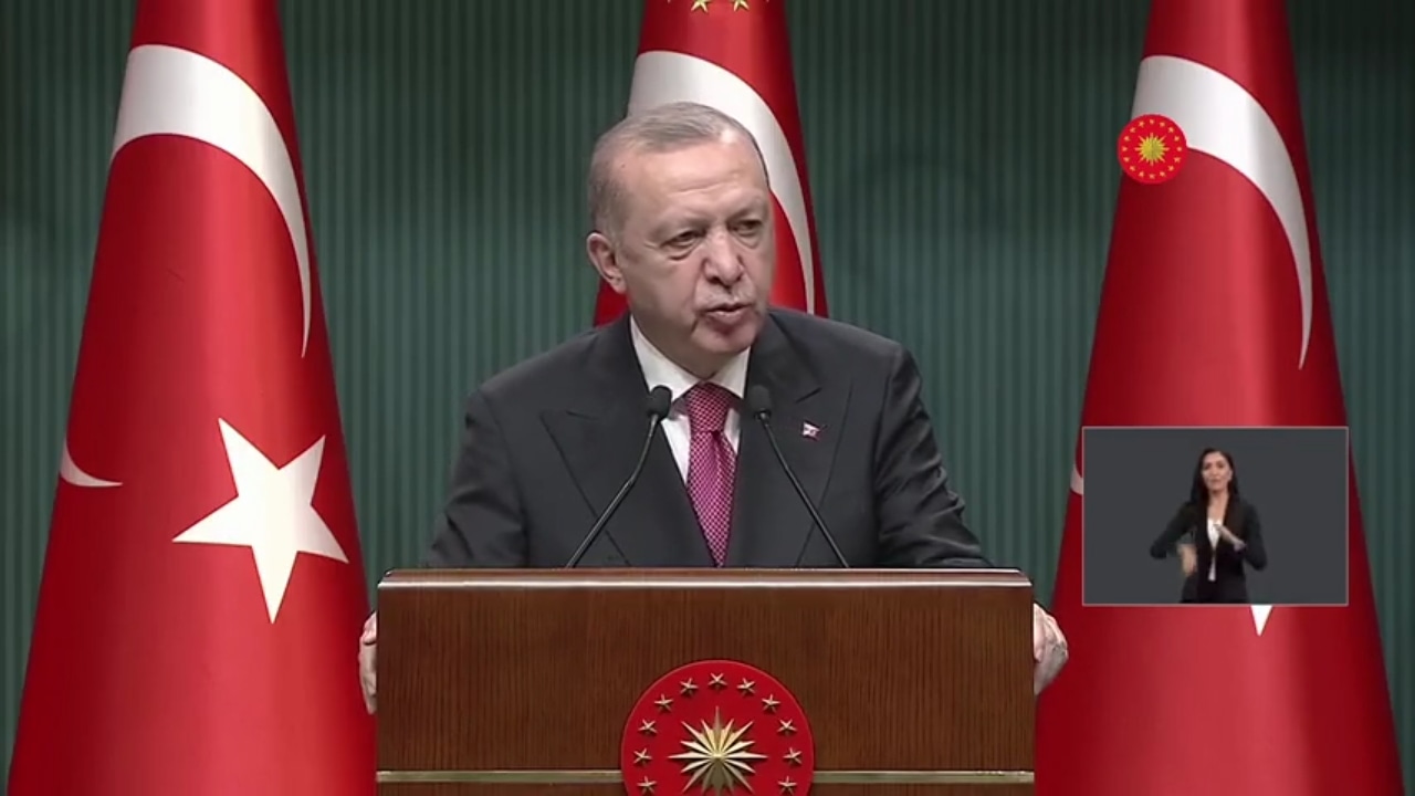CUMHURBAŞKANI ERDOĞAN KABİNE TOPLANTISI SONRASI ULUSA SESLENDİ!