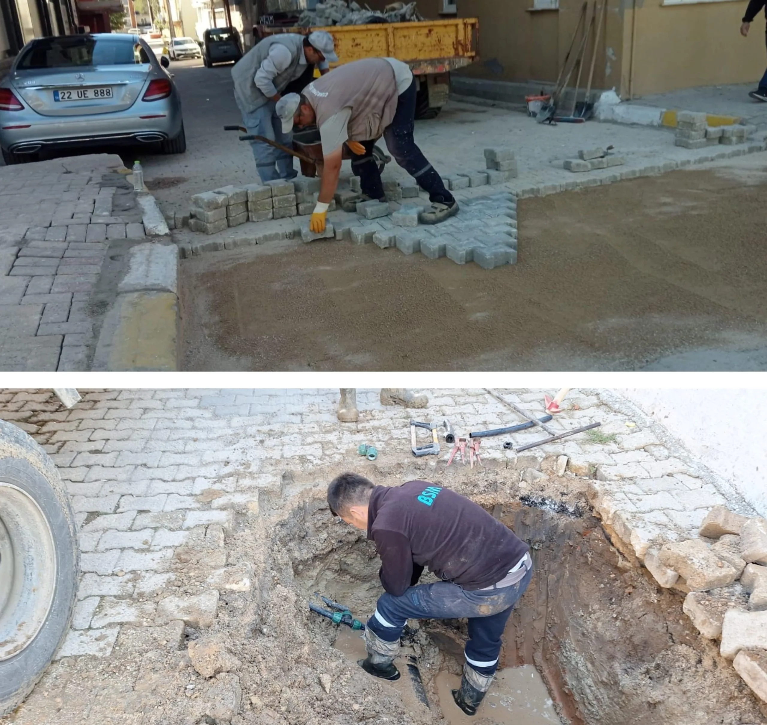 DOĞALGAZ VE PARKE TAŞ ÇALIŞMALARI TAM GAZ